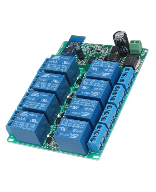 DC 12V 8 Channel Relay Module Bluetooth Wireless C...