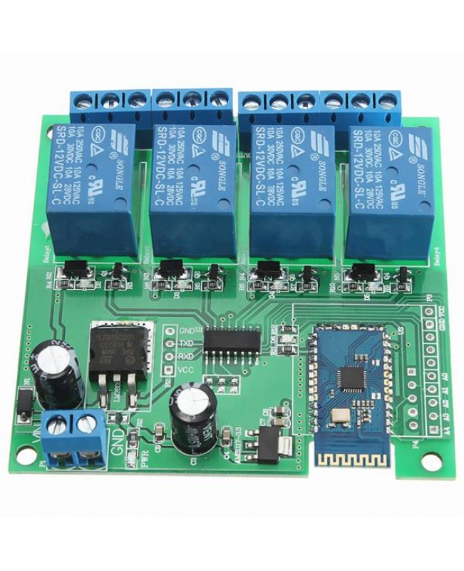 12V 4 Channel Road Bluetooth Control Relay Module