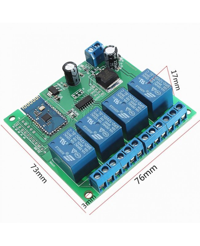 12V 4 Channel Road Bluetooth Control Relay Module