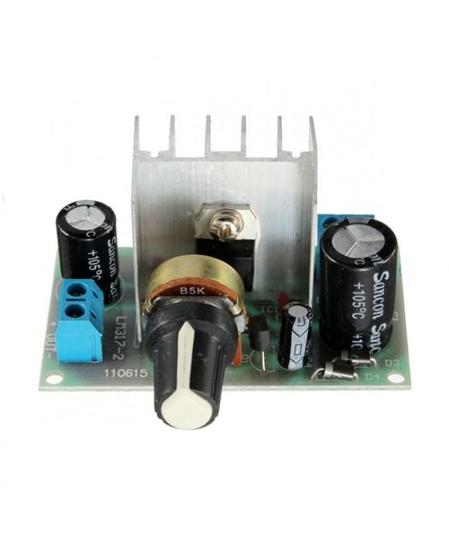 LM317 1A AC/DC Adjustable Voltage Regulator Step-down Module