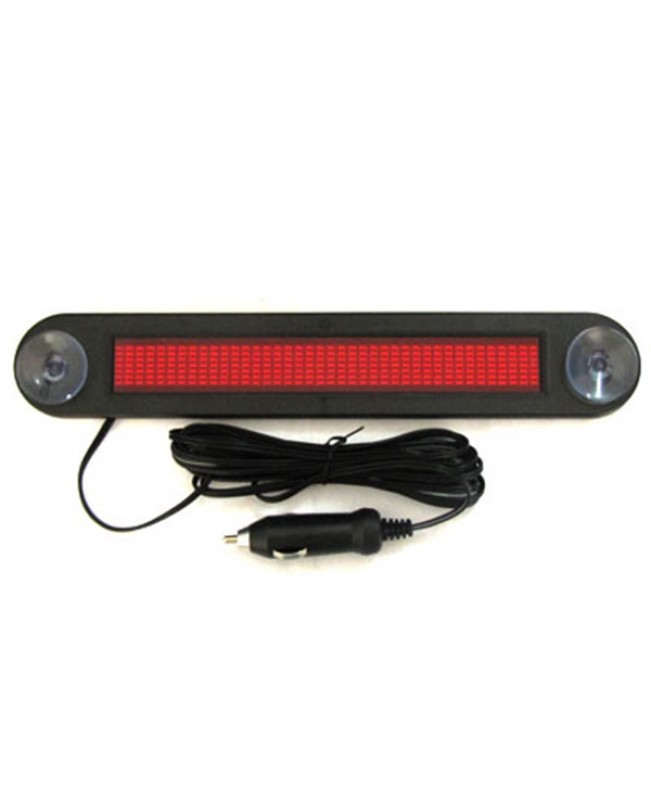 Car Red LED Programmable Message Scrolling Display Board With Remote