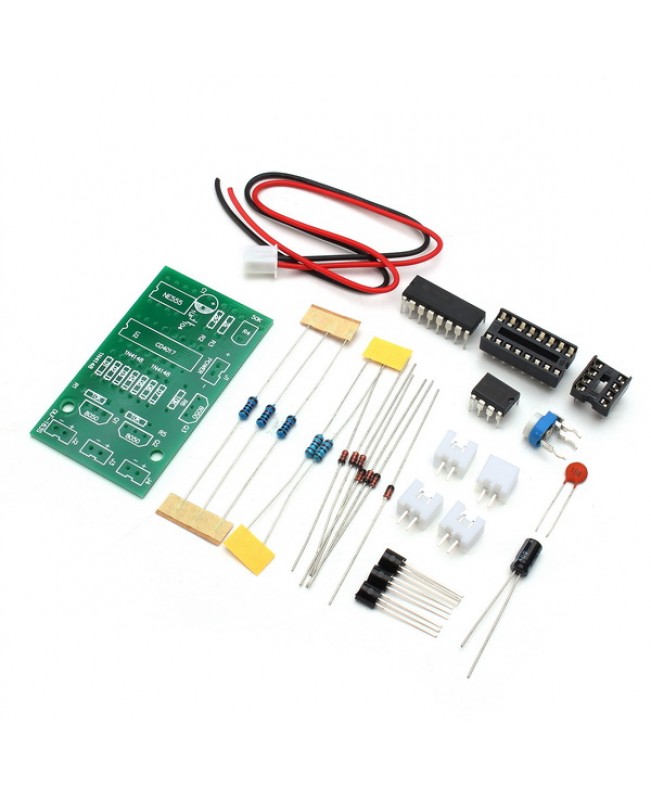 10Pcs DIY CD4017+NE555 Strobe Module Electronics Learning Kit