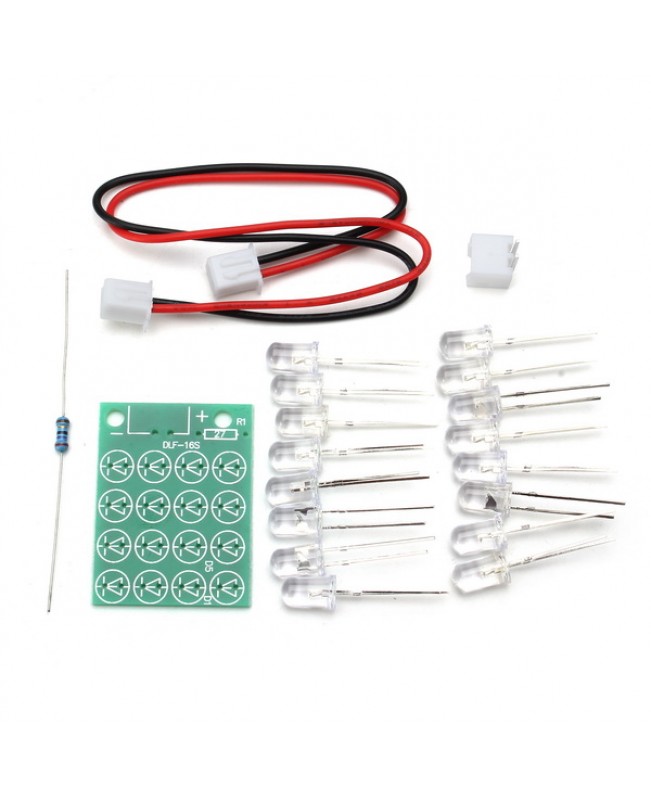 10Pcs DIY CD4017+NE555 Strobe Module Electronics Learning Kit