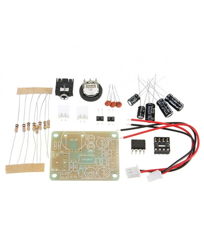 TDA2822 Power Amplifier Stereo Module DIY Kit Electronic Learning Suite