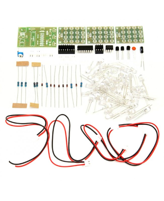 5Pcs DIY CD4017+NE555 Strobe Module Electronics Learning Kit