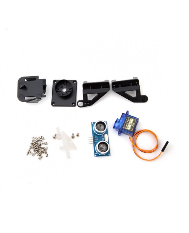 PTZ Bracket Kit With SG90 Servo And SR04 Ultrasonic Module